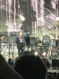 A rather poor photo of the The Cure live at 